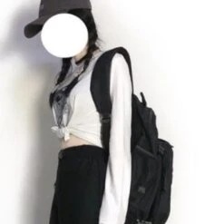 Black White Landscape Painting Printed Hooded Jacket EG237 -EgrilDoll Fashion Outlet Store black white landscape painting printed hooded jacket eg237 t shirt only s coat 662