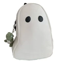 Black White No Face Cute Ghost Backpack ON92 -EgrilDoll Fashion Outlet Store black white no face cute ghost backpack on92 637