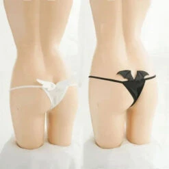 Black/White Angel Devil String Underwear EG14414