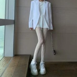 Black/White Gothic Lolita Grid Lace Bowknot Moon Stocking Tights BE471 -EgrilDoll Fashion Outlet Store blackwhite gothic lolita grid lace bowknot moon stocking tights be471 858