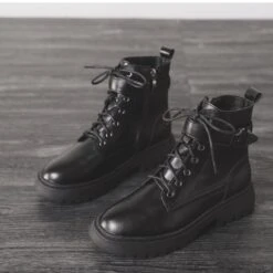 Black/White Size 35-43 Cool Punk Thick Sole Boots EE0872 -EgrilDoll Fashion Outlet Store blackwhite size 35 43 cool punk thick sole boots ee0872 shoes 301