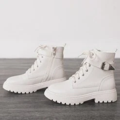 Black/White Size 35-43 Cool Punk Thick Sole Boots EE0872 -EgrilDoll Fashion Outlet Store blackwhite size 35 43 cool punk thick sole boots ee0872 shoes 588