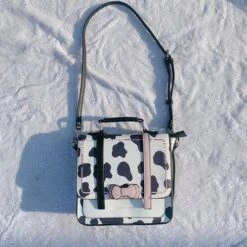 Black/White/Cow Cute Backpack ON115 -EgrilDoll Fashion Outlet Store blackwhitecow cute backpack on115 milk grain in stock 252