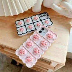 Black/White/Pink Soft Squishy Cat Paws Cute Phone Case SP16495 -EgrilDoll Fashion Outlet Store blackwhitepink soft squishy cat paws cute phone case sp16495 565