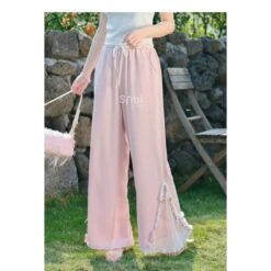 Blue Pink Cute Pastel Spring Lace Pants ON632 -EgrilDoll Fashion Outlet Store blue pink cute pastel spring lace pants on632 601