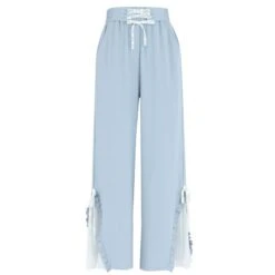 Blue Pink Cute Pastel Spring Lace Pants ON632 -EgrilDoll Fashion Outlet Store blue pink cute pastel spring lace pants on632 956