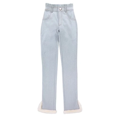 Blue/Pink Kawaii Style Soft Girl Denim Pants ON106 8 Blue/Pink Kawaii Style Soft Girl Denim Pants ON106 - Image 8