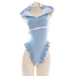 Cartoon Shark Hooded Lingerie Set ON24 -EgrilDoll Fashion Outlet Store cartoon shark hooded lingerie set on24 light blue average 229