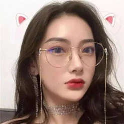 Cat Ear Eye Frame Retro Art Glasses EG15049 -EgrilDoll Fashion Outlet Store cat ear eye frame retro art glasses eg15049 967