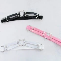 Cat Hollow Out Leather Thigh Harness EG168