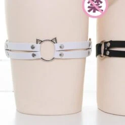 Cat Hollow Out Leather Thigh Harness EG168 -EgrilDoll Fashion Outlet Store cat hollow out leather thigh harness eg168 991
