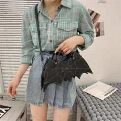 Cool Black Spider Web Bat Shoulder Hand Bag SP16090 -EgrilDoll Fashion Outlet Store cool black spider web bat shoulder hand bag sp16090 775
