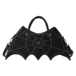 Cool Black Spider Web Bat Shoulder Hand Bag SP16090 -EgrilDoll Fashion Outlet Store cool black spider web bat shoulder hand bag sp16090 840