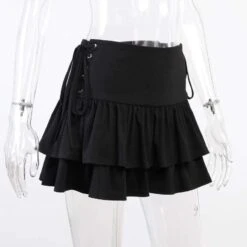 Cool Gothic Ruffle Lace Mini Skirt EG406 19 Cool Gothic Ruffle Lace Mini Skirt EG406 -EgrilDoll Fashion Outlet Store cool gothic ruffle lace mini skirt eg406 skirts 197