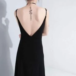 Cool Set Gothic Lace Up Hollow Sweatshirt Hoodie Split Long Dress Two Piece Set EG430 -EgrilDoll Fashion Outlet Store cool set gothic lace up hollow sweatshirt hoodie split long dress two piece eg430 159