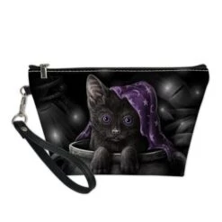 Cosmetic Zipper Cute Gothic Cats Cartoon PU Leather Makeup Bags BE448 -EgrilDoll Fashion Outlet Store cosmetic zipper cute gothic cats cartoon pu leather makeup bags be448 877