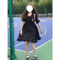 Cute Black Cartoon Devil Dress ON165 9 Cute Black Cartoon Devil Dress ON165 -EgrilDoll Fashion Outlet Store cute black cartoon devil dress on165 527