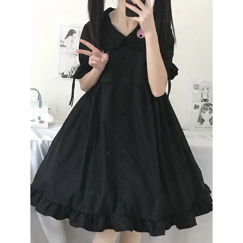 Cute Black Cartoon Devil Dress ON165 2 Cute Black Cartoon Devil Dress ON165 - Image 2