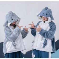 Cute Cartoon Shark Zipper Hoodie ON266 11 Cute Cartoon Shark Zipper Hoodie ON266 -EgrilDoll Fashion Outlet Store cute cartoon shark zipper hoodie on266 766
