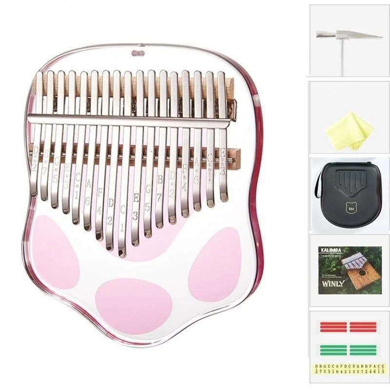 Cute Cat Paw 17 Keys Kawaii Kalimba SS1774 4 Cute Cat Paw 17 Keys Kawaii Kalimba SS1774 - Image 4