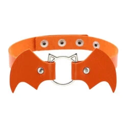 Cute Cat Punk Bat Wings Collar Necklace EG14579 -EgrilDoll Fashion Outlet Store cute cat punk bat wings collar necklace eg14579 orange choker 930
