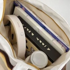 Cute Face White Brown Shoulder Bag ON675 -EgrilDoll Fashion Outlet Store cute face white brown shoulder bag on675 816