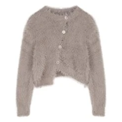 Cute Irregular Cardigan Sweater High Waist Pleated Skirt Set ON259 -EgrilDoll Fashion Outlet Store cute irregular cardigan sweater high waist pleated skirt set on259 khaki one size 516