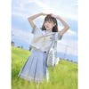 Cute Kawaii Alice In Wonderland Sailor Blouse & Skirt SS1317