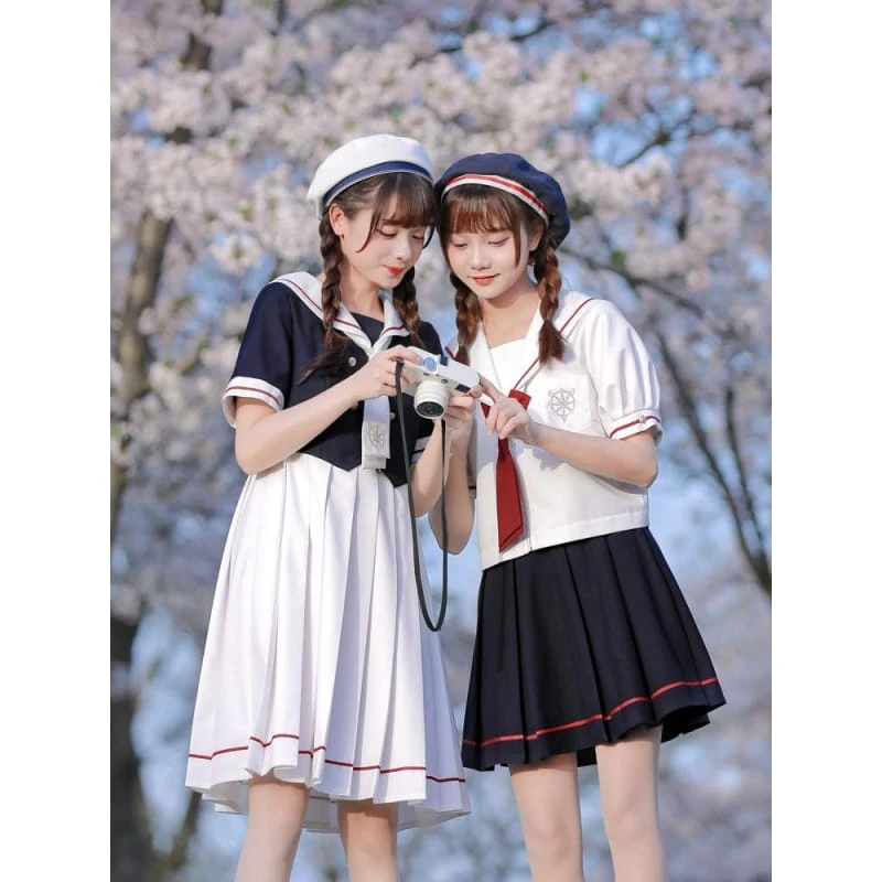 Cute Kawaii Cardcaptor Sakura Sailor Blouse & Skirt SS1325 4 Cute Kawaii Cardcaptor Sakura Sailor Blouse & Skirt SS1325 - Image 4