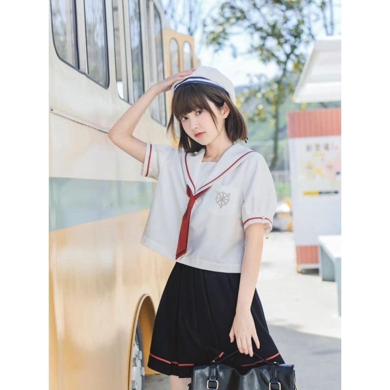Cute Kawaii Cardcaptor Sakura Sailor Blouse & Skirt SS1325 1 Cute Kawaii Cardcaptor Sakura Sailor Blouse & Skirt SS1325