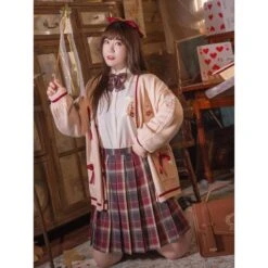 Cute Kawaii Snow Rabbit Skirt & Bow Tie SS1401 -EgrilDoll Fashion Outlet Store cute kawaii snow rabbit skirt bow tie ss1401 sets 564