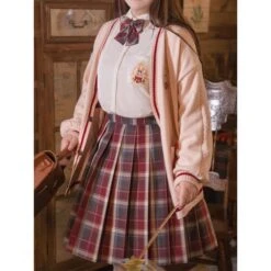 Cute Kawaii Snow Rabbit Skirt & Bow Tie SS1401 -EgrilDoll Fashion Outlet Store cute kawaii snow rabbit skirt bow tie ss1401 sets 860