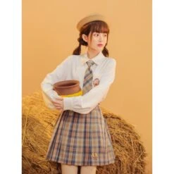 Cute Kawaii Winnie The Pooh Jk Uniform Shirts SS1379 -EgrilDoll Fashion Outlet Store cute kawaii winnie the pooh jk uniform shirts ss1379 sets 171