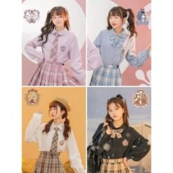 Cute Kawaii Winnie The Pooh Jk Uniform Shirts SS1379