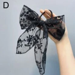 Cute Lace Flower Hair Rope Bow Ribbon Hair Clip EG16671 -EgrilDoll Fashion Outlet Store cute lace flower hair rope bow ribbon clip eg16671 343