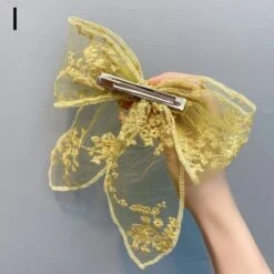 Cute Lace Flower Hair Rope Bow Ribbon Hair Clip EG16671 -EgrilDoll Fashion Outlet Store cute lace flower hair rope bow ribbon clip eg16671 712