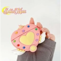 Cute Moon Kawaii Magical Girl Pink Airpods Case SP16110 -EgrilDoll Fashion Outlet Store cute moon kawaii magical girl pink airpods case sp16110 134