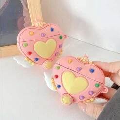 Cute Moon Kawaii Magical Girl Pink Airpods Case SP16110 -EgrilDoll Fashion Outlet Store cute moon kawaii magical girl pink airpods case sp16110 883
