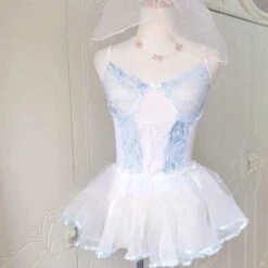 Cute Pastel Fairy Sweet Suspender Lace Dress EG17030 -EgrilDoll Fashion Outlet Store cute pastel fairy sweet suspender lace dress eg17030 124