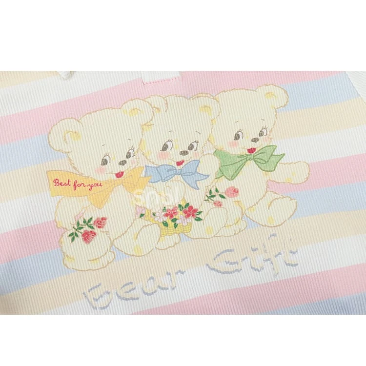 Cute Pastel Rainbow White Bears T-shirt ON629 14 Cute Pastel Rainbow White Bears T-shirt ON629 - Image 14