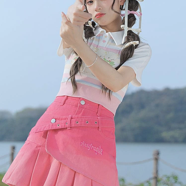 Cute Pastel Rainbow White Bears T-shirt ON629 4 Cute Pastel Rainbow White Bears T-shirt ON629 - Image 4