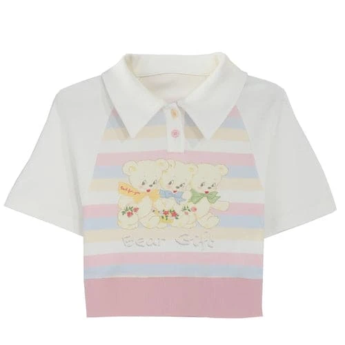 Cute Pastel Rainbow White Bears T-shirt ON629 16 Cute Pastel Rainbow White Bears T-shirt ON629 - Image 16