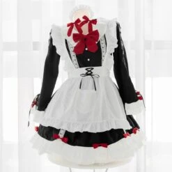 Cute Red Bows Maid Dress EE0955