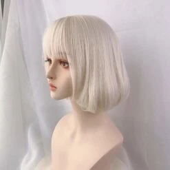 Cute Short Blonde Beige Bobo Bangs Wig SP16162 -EgrilDoll Fashion Outlet Store cute short blonde beige bobo bangs wig sp16162 177
