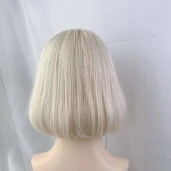 Cute Short Blonde Beige Bobo Bangs Wig SP16162 -EgrilDoll Fashion Outlet Store cute short blonde beige bobo bangs wig sp16162 484