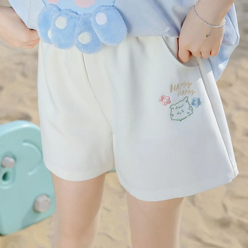 Cute Spring White Bear Shorts ON634 3 Cute Spring White Bear Shorts ON634 - Image 3