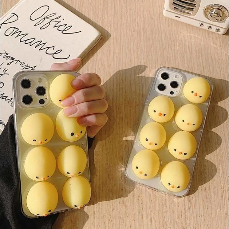 Cute Squishy Chick Phone Case For Iphone7/7plus/8/8P/X/XS/XR/XS Max/11/11 Pro/11 Pro 2 Cute Squishy Chick Phone Case For Iphone7/7plus/8/8P/X/XS/XR/XS Max/11/11 Pro/11 Pro - Image 2
