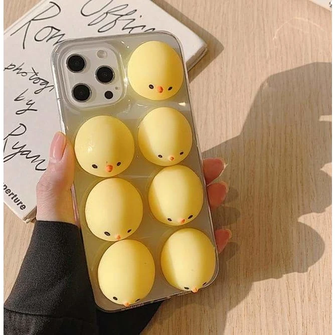 Cute Squishy Chick Phone Case For Iphone7/7plus/8/8P/X/XS/XR/XS Max/11/11 Pro/11 Pro 5 Cute Squishy Chick Phone Case For Iphone7/7plus/8/8P/X/XS/XR/XS Max/11/11 Pro/11 Pro - Image 5