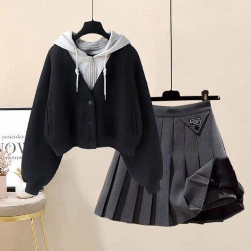 Cute Vero Zipper Hoodie And Skirt Set ON360 13 Cute Vero Zipper Hoodie And Skirt Set ON360 - Image 13