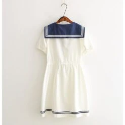 Cute White Sailor Kitty Dress SP16148 -EgrilDoll Fashion Outlet Store cute white sailor kitty dress sp16148 110